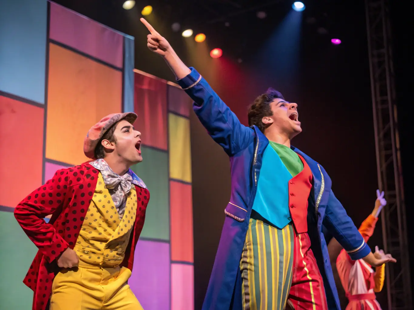 A captivating shot of a live performance in a community theater, emphasizing the power of art and culture to inspire, educate, and connect people.